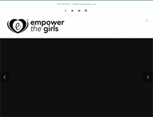 Tablet Screenshot of empowerthegirls.net